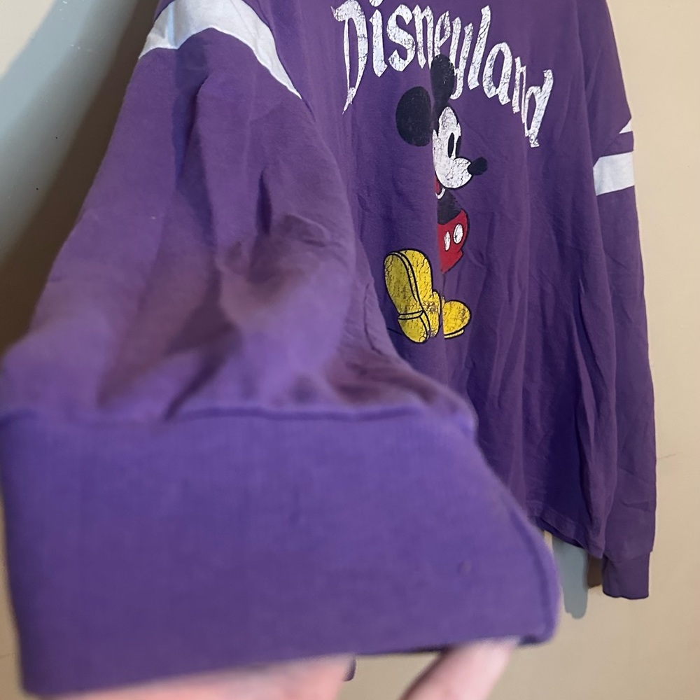 Disneyland 3x Purple Mickey Mouse Long-Sleeve Top - Picture 3 of 7